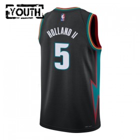 Maillot Basket Enfant Detroit Pistons Ron Holland II 2025-26 Nike City Edition Noir Swingman